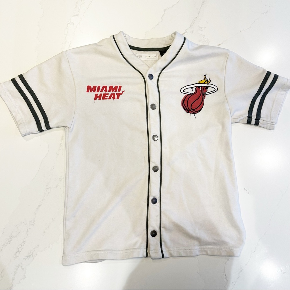 Kids Miami Heat Zara Button Up Jersey